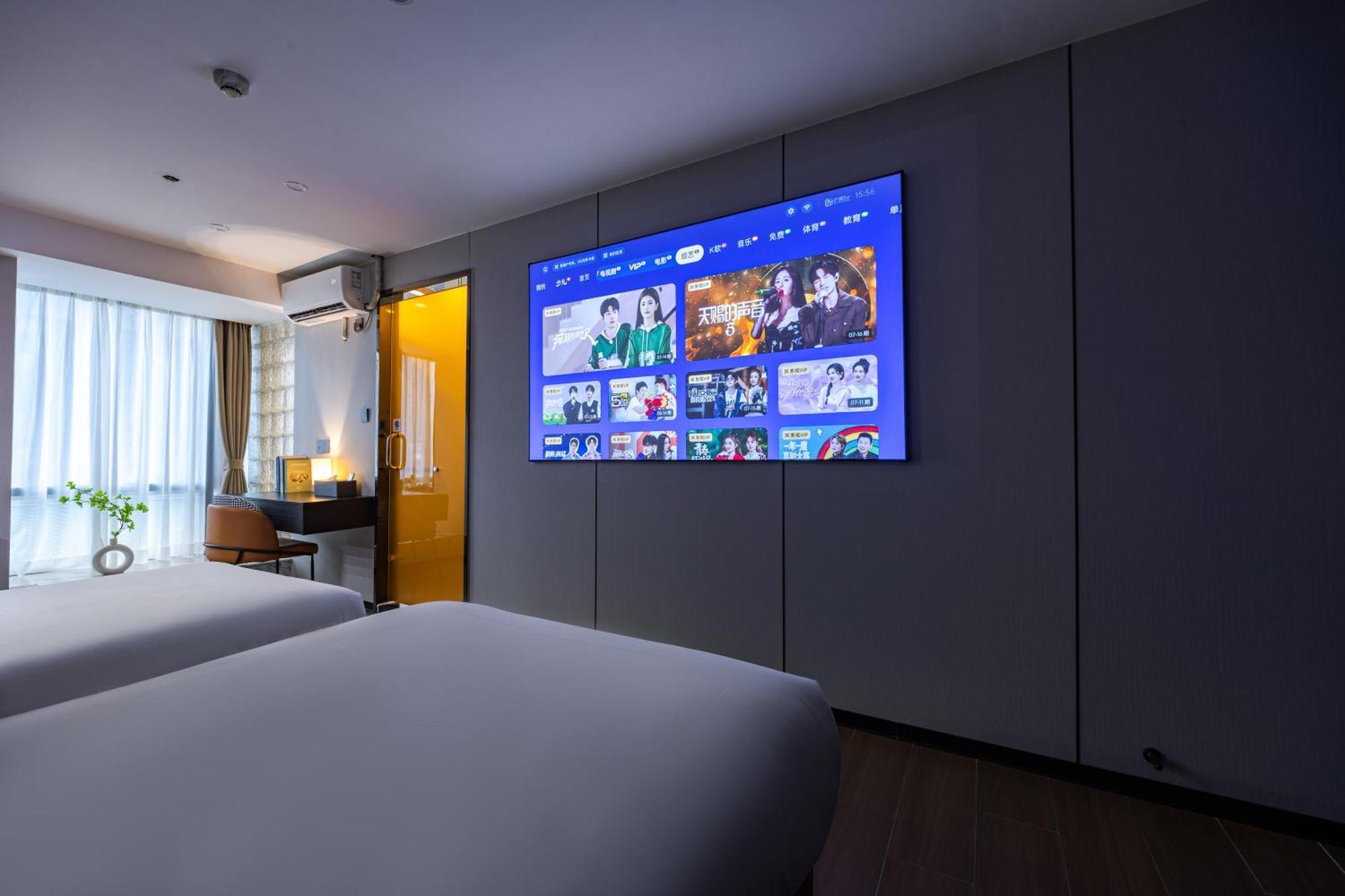 Yu Manju High-Floor Huge-Screen Audiovisual Hotel-Guangzhou Tower Zhujiang New Town Sports West Road Branch 外观 照片