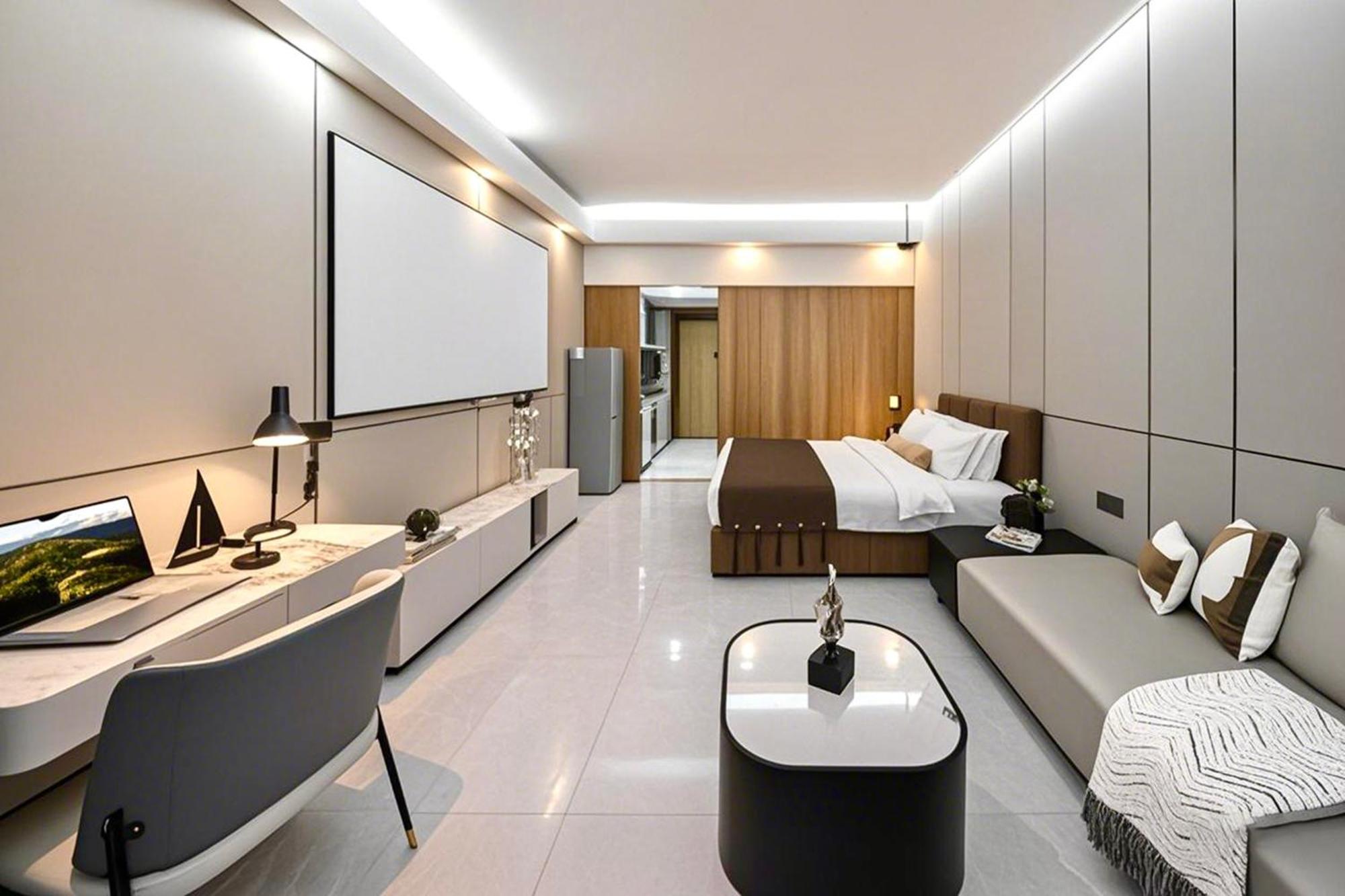 Yu Manju High-Floor Huge-Screen Audiovisual Hotel-Guangzhou Tower Zhujiang New Town Sports West Road Branch 外观 照片